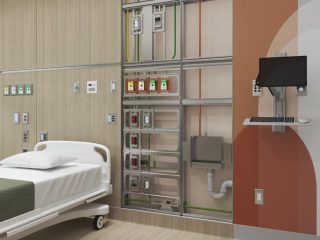 DIRTT Healthcare headwall Render 2